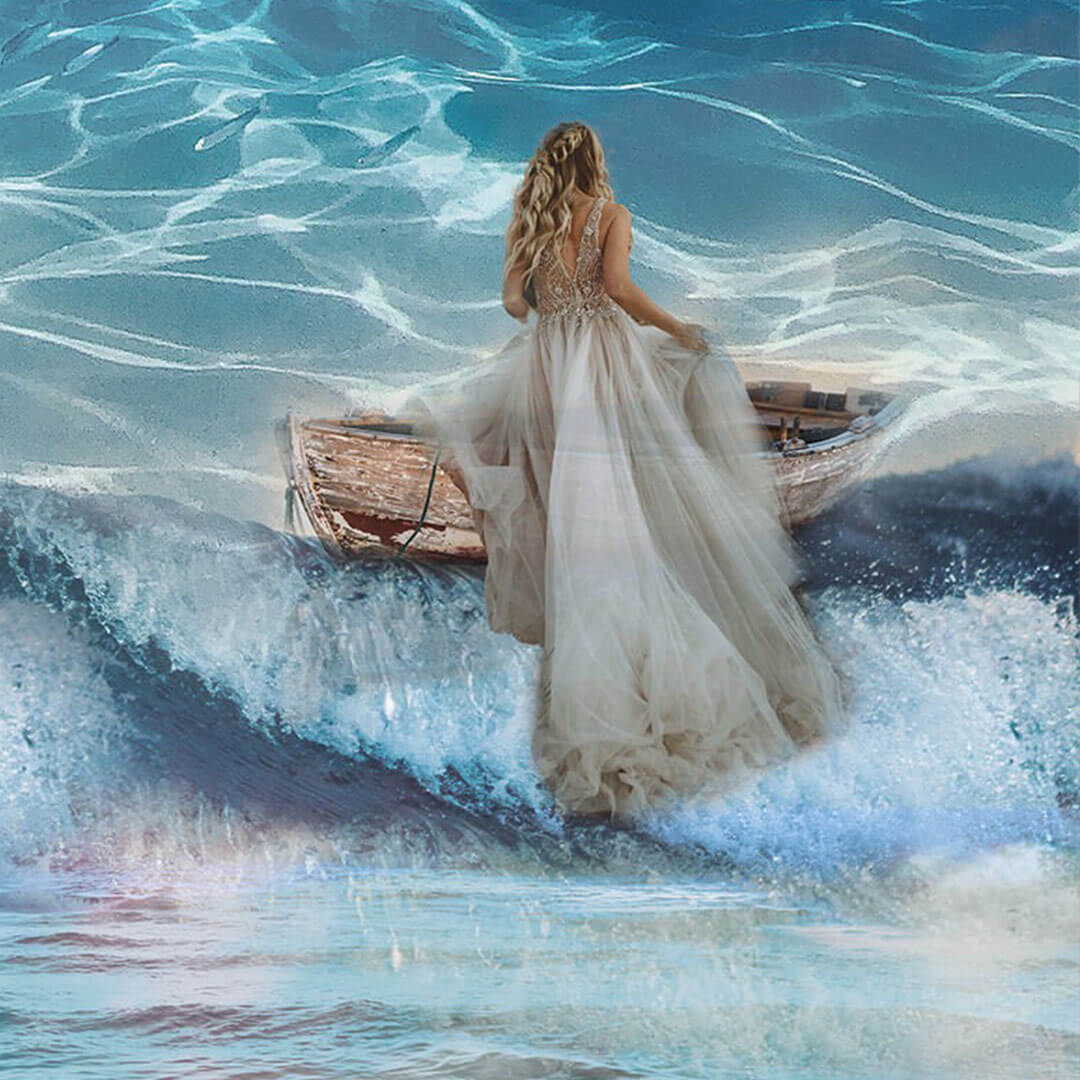 Artwork by Ejlal Alkhuzaei it calls between the Ebb and flow