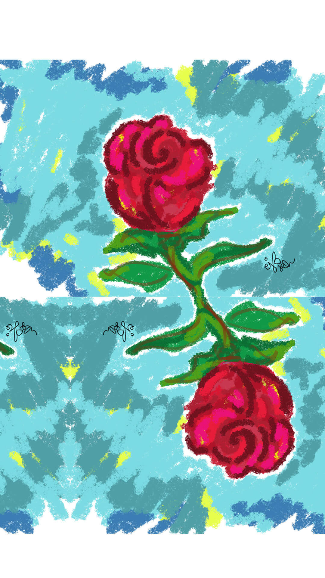 Rose background for phones